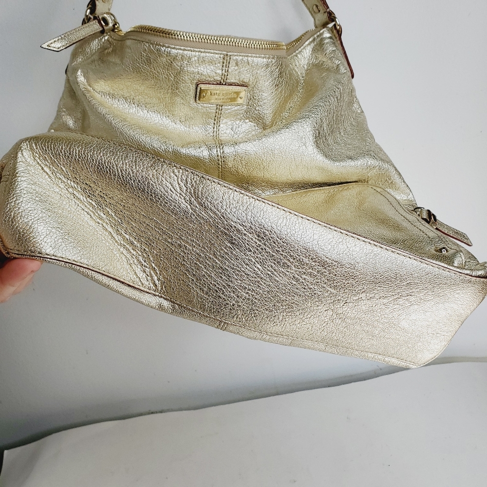 Kate Spade gold leather purse like new - Picture 6 of 10